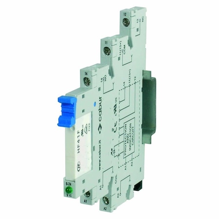 Asi erminal Block Relay, 24V AC/DC Input, 250V AC Output, DIN Rail Mount, UL Listed X766842